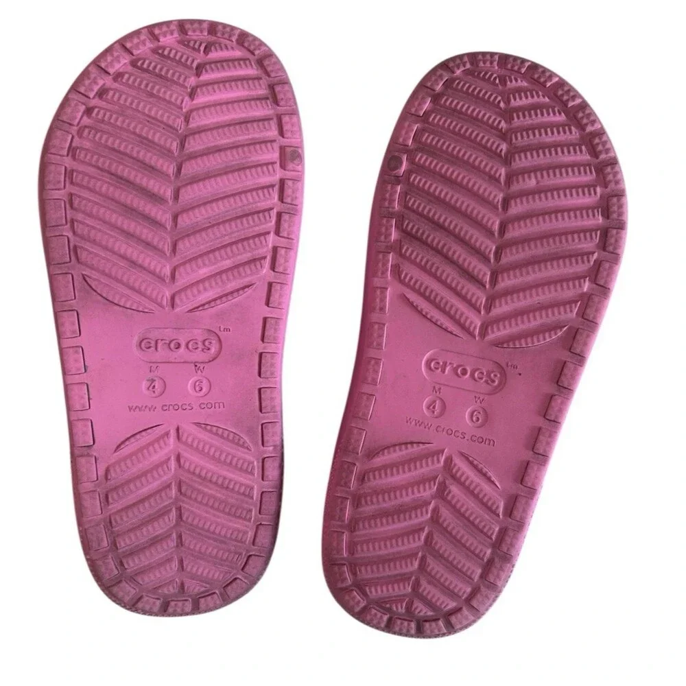 Crocs Saweetie Cozzzy Classic Womens 6 Pink Sherpa Lined Slip-On  Slides Sandals - Picture 10 of 11